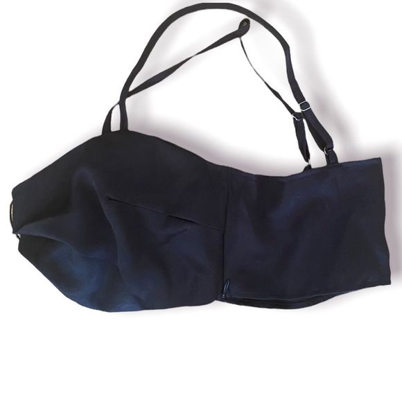 🆕 Lola May:UK 10/US 8: Black Bralette with Gold Toned Buckle - Picture 5 of 14